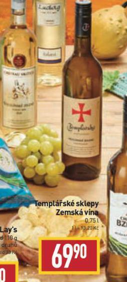 Billa Templářské sklepy nabídka