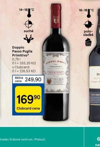 Tesco Doppio passo puglia primitivo nabídka