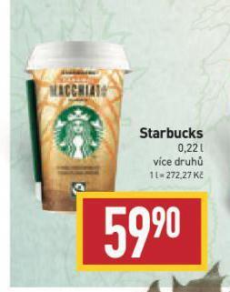 Billa Starbucks nabídka
