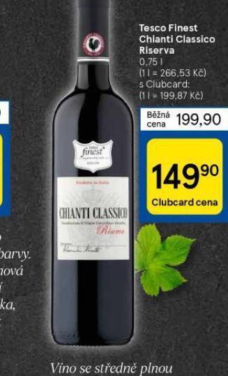 Tesco Tesco finest chianti classico riserva nabídka