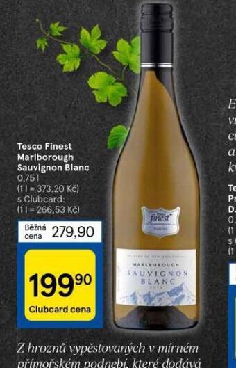 Tesco Tesco finest marlborough sauvignon blanc nabídka