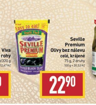 Billa Seville premium olivy nabídka