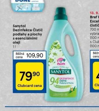 Sanytol dezinfekce čistič podlahy a plochy s esenciálními oleji