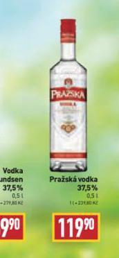 Billa Pražská vodka nabídka
