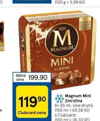 Tesco Magnum mini zmrzlina nabídka