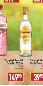 Billa Dynybyl gin nabídka