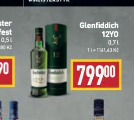 Billa Glenfiddich whisky nabídka