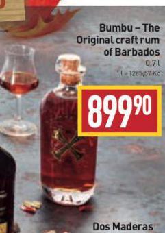 Billa Bumbu rum nabídka