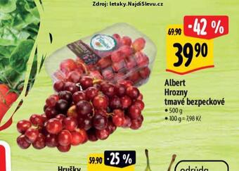 Albert Hrozny tmavé bezsemenné nabídka