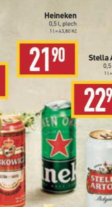 Billa Pivo heineken nabídka