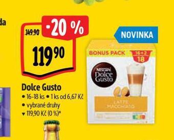 Albert Kávové kapsle dolce gusto nabídka