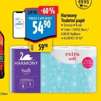 Albert Harmony toaletní papír nabídka