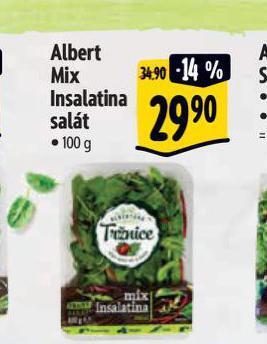 Albert Mix insalatina salát nabídka