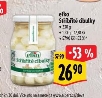 Albert Efko stříbřité cibulky nabídka