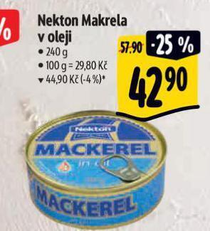 Albert Nekton makrela v oleji nabídka