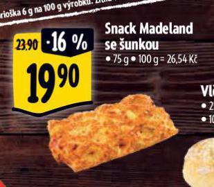 Albert Snack madeland se šunkou nabídka
