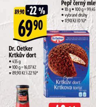 Albert Dr. oetker krtkův dort nabídka