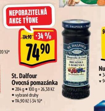 Albert St. dalfour ovocná pomazánka nabídka