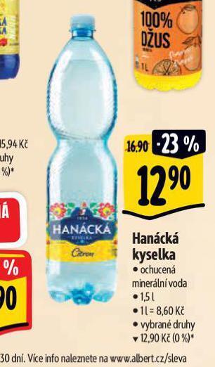 Albert Hanácká kyselka nabídka
