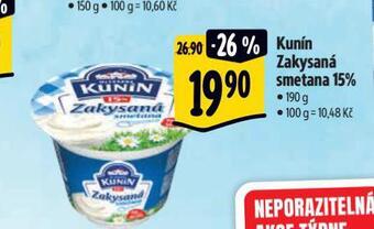 Albert Kunín zakysaná smetana nabídka