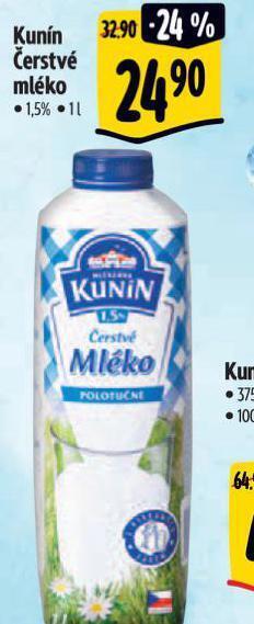 Albert Kunín čerstvé mléko nabídka