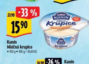 Albert Kunín mléčná krupice nabídka