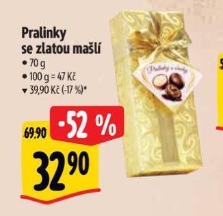 Albert Pralinky se zlatou mašlí nabídka