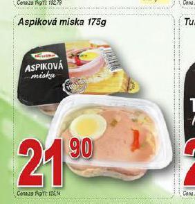 Hruška Aspiková miska nabídka