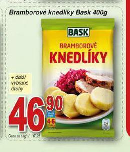 Hruška Bramborové knedlíky nabídka