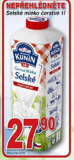 Hruška Selské mléko nabídka
