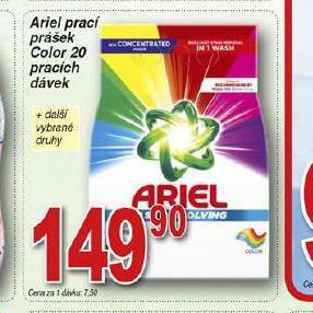 Hruška Ariel prací prostředek nabídka