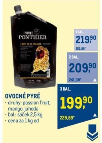 Makro OVOCNÉ PYRÉ nabídka