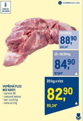 Makro VEPŘOVÁ PLEC BEZ KOSTI nabídka