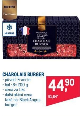 Makro CHAROLAIS BURGER nabídka