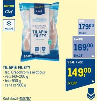 Makro TILÁPIE FILETY nabídka