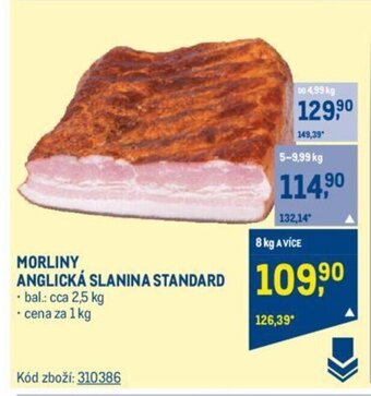 Makro MORLINY ANGLICKÁ SLANINA STANDARD nabídka
