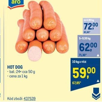 Makro HOT DOG nabídka