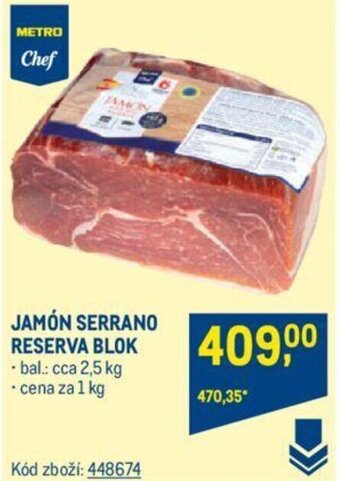 Makro JAMÓN SERRANO RESERVA BLOK nabídka