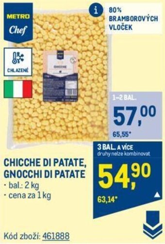 Makro CHICCHE DI PATATE, GNOCCHI DI PATATE nabídka