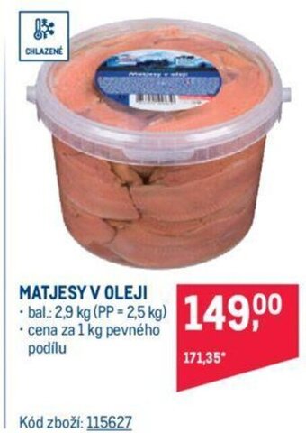 Makro MATJESY V OLEJI nabídka