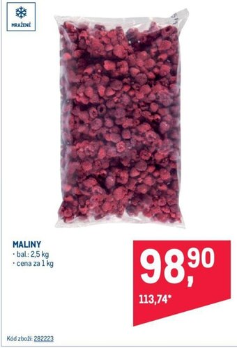 Makro MALINY nabídka