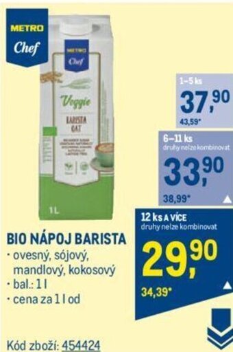 Makro BIO NÁPOJ BARISTA nabídka