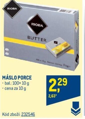 Makro MÁSLO PORCE nabídka