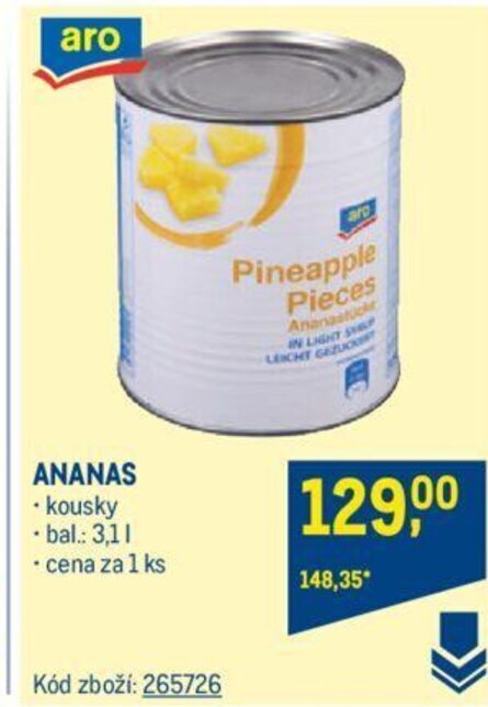 Makro ANANAS nabídka