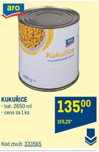 Makro KUKUŘICE nabídka