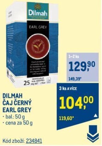 DILMAH ČAJ ČERNÝ EARL GREY