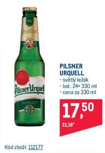 Makro PILSNER URQUELL nabídka