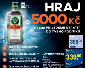 Makro JÄGERMEISTER 35% nabídka