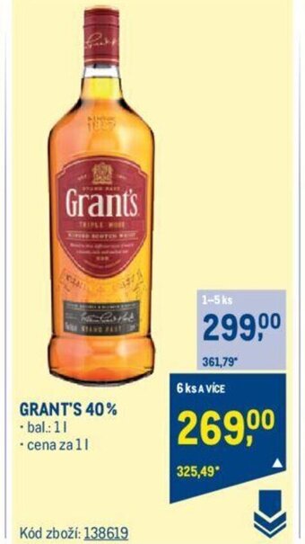 Makro GRANT'S 40% nabídka