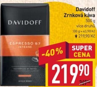 Billa Davidoff Zrnková káva nabídka